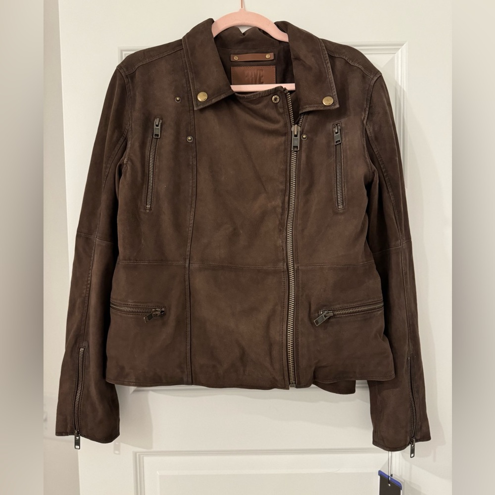 Frye Suede Leather Jacket, size L